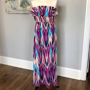 Printed maxi dress